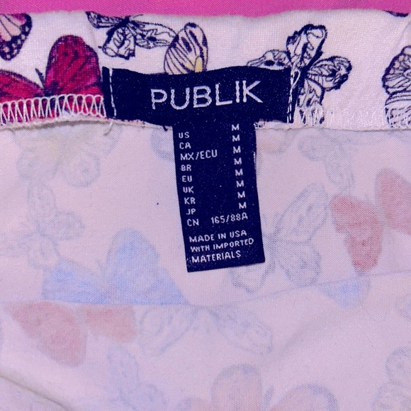 Colorful Butterfly Tube Top 🦋 SIZE MEDIUM - Picture 2 of 2